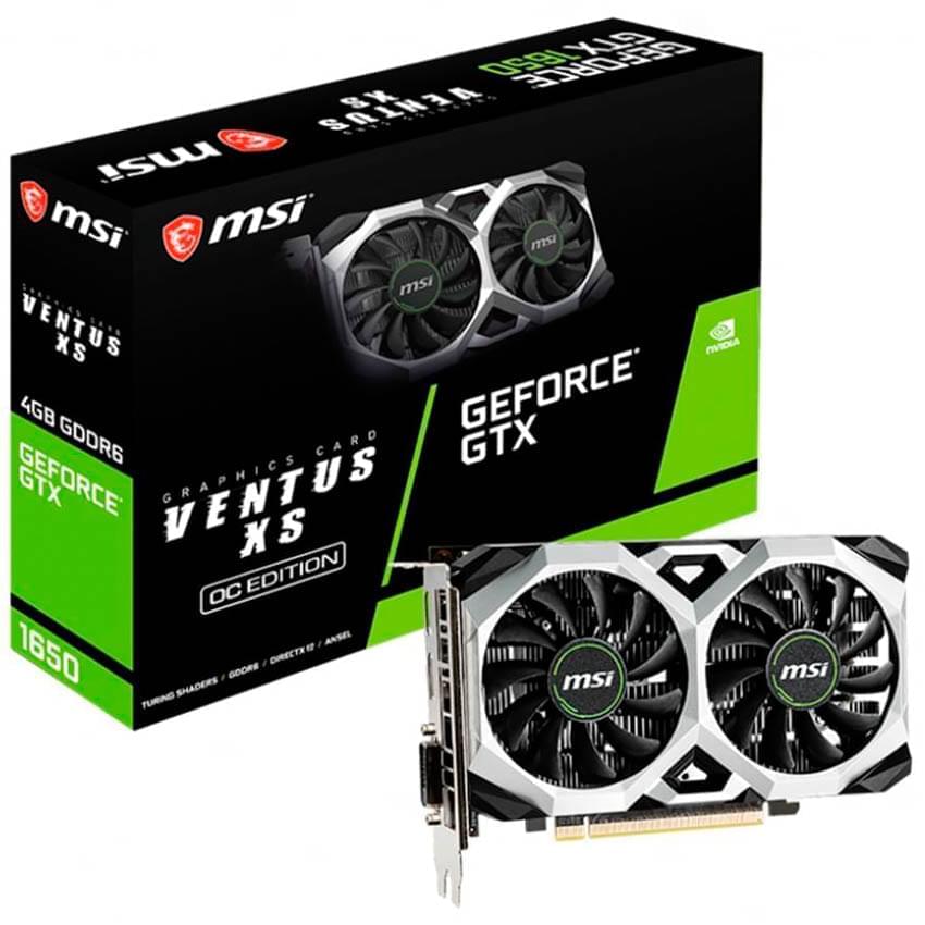 Placa De Video Msi Geforce Gtx-1650 Ventus Xs 4Gg-Ddr6 Pci-E 3.0